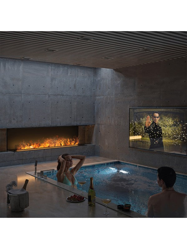 INVAPO INSIDE C 1800 - Camino a vapore acqueo a LED multicolore con riempimento automatico