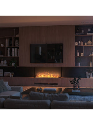 INVAPO INSIDE C 1200 - Camino a vapore acqueo a LED multicolore con riempimento automatico