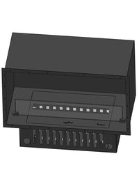 Camino a vapore acqueo a LED multicolore 80 cm INVAPO INSIDE 