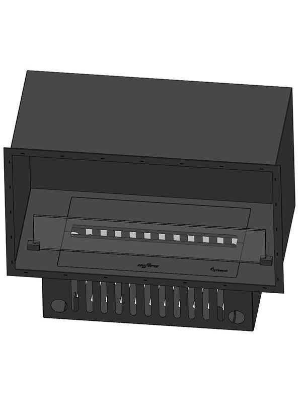 Camino a vapore acqueo a LED multicolore 80 cm INVAPO INSIDE 