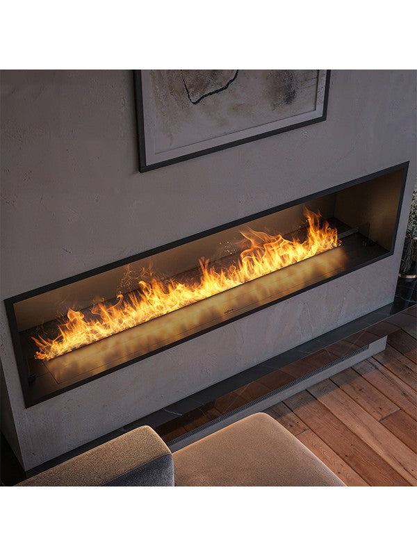 Camino a vapore acqueo a LED multicolore 180 cm INVAPO INSIDE con riempimento automatico