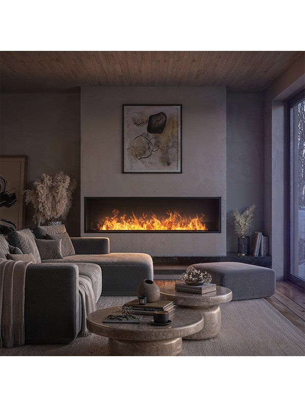 Camino a vapore acqueo a LED multicolore 180 cm INVAPO INSIDE