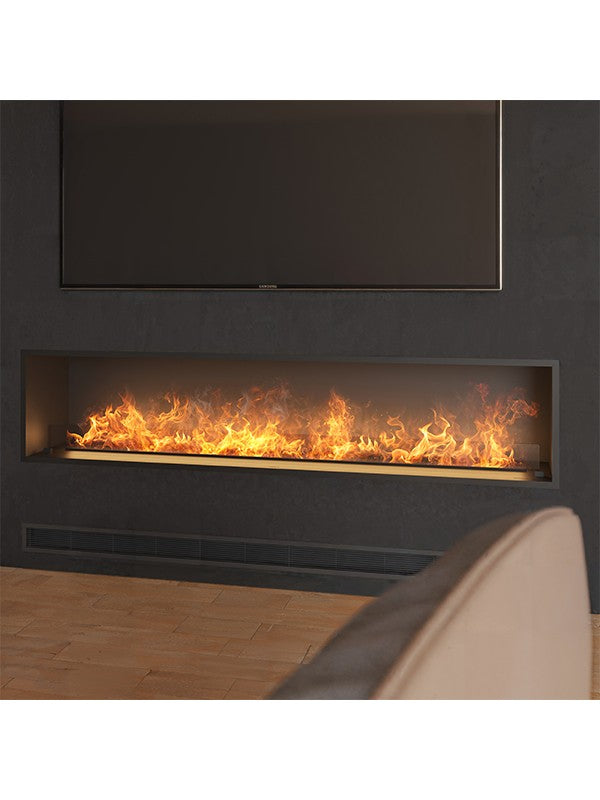 Camino a vapore acqueo a LED multicolore 220 cm INVAPO INSIDE con riempimento automatico