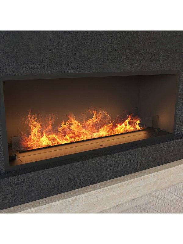 Camino a vapore acqueo a LED multicolore 120 cm INVAPO INSIDE con riempimento automatico