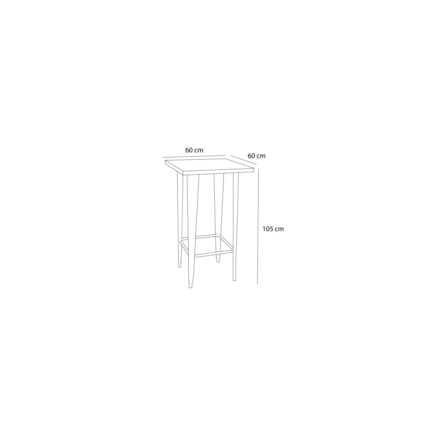 LÚZETE - INVECCHIATO BIANCO GIUSEPPINA TAVOLO ALTA