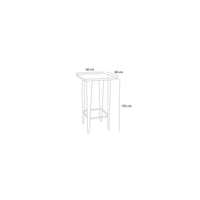 LÚZETE - INVECCHIATO BIANCO GIUSEPPINA TAVOLO ALTA