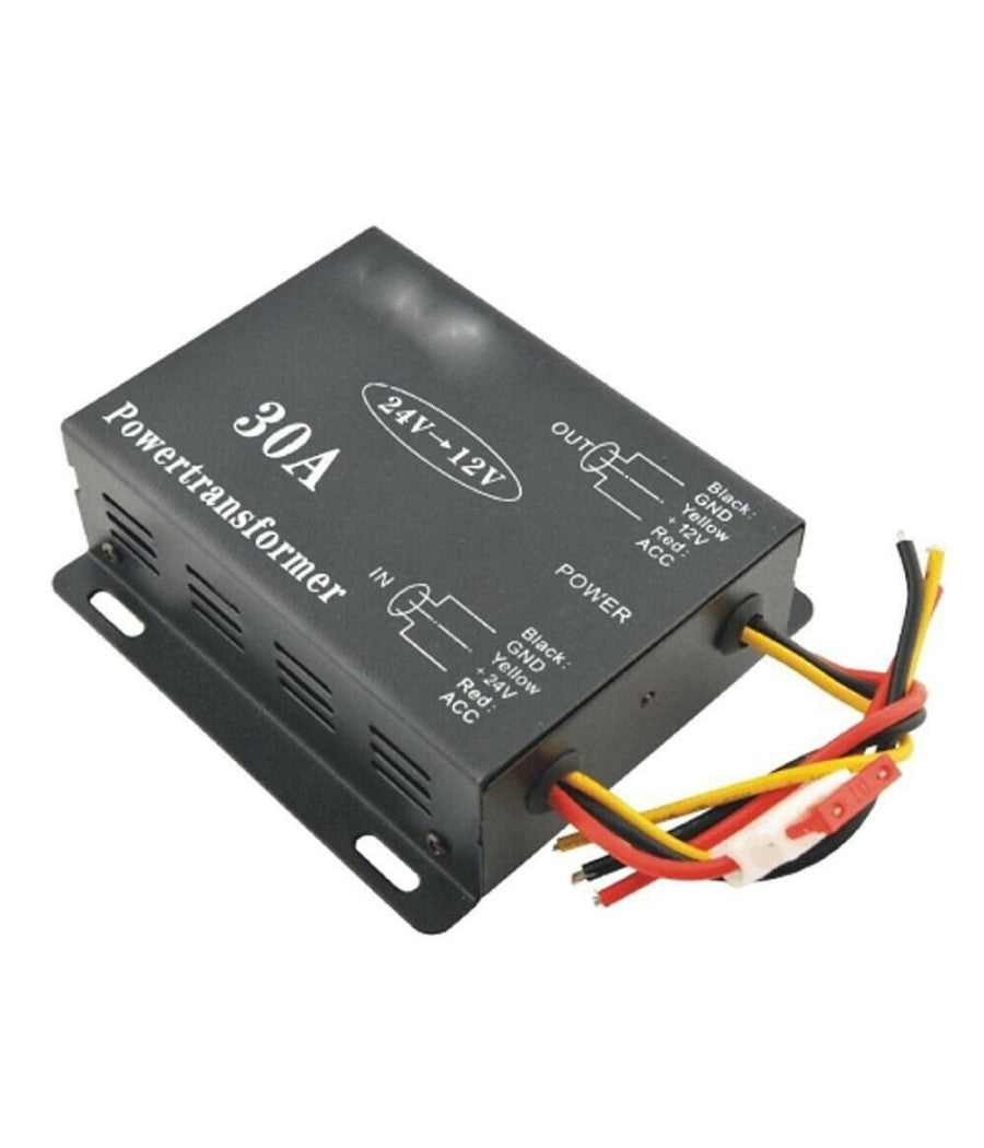 Inverter Convertitore Auto Da 30a Amp Dc Da 24v A 12v Auto Camion Camper         