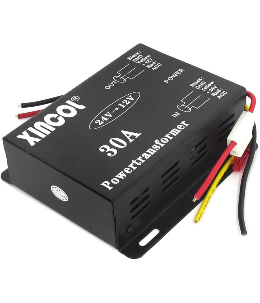 Inverter Convertitore Auto Da 30a Amp Dc Da 24v A 12v Auto Camion Camper         