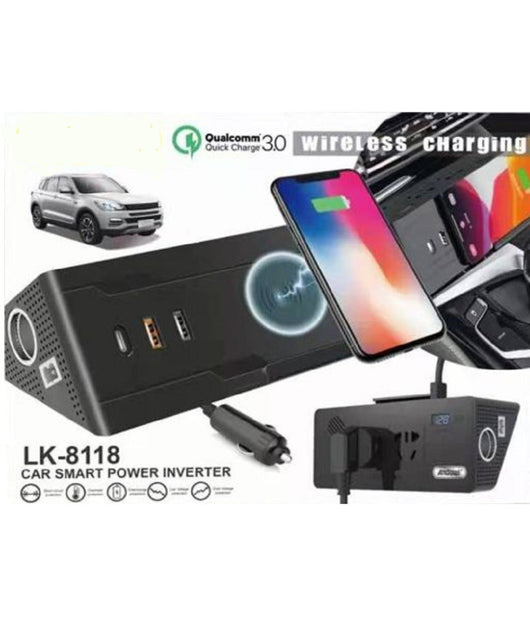 Inverter Per Auto Smart Power Caricabatterie Wireless Ricarica Cellulare Lk-8118         
