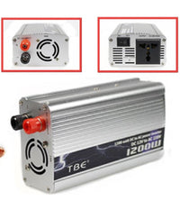 Inverter Potenza 1200 Watt Effettivi Convertitore Da 12v A 220v Trasformatore         
