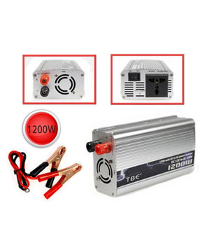 Inverter Potenza 1200 Watt Effettivi Convertitore Da 12v A 220v Trasformatore         
