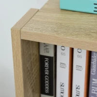 Libreria Scaffale in Legno a Parete con 3 Ripiani, Antiribaltamento, Piedini Antiscivolo, 40x29.2x87.9cm