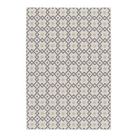 Tappeto da interni/esterni vintage crema beige blu