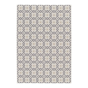 Tappeto da interni/esterni vintage crema beige blu