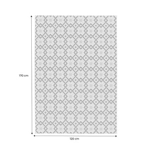 Tappeto da interni/esterni vintage crema beige blu