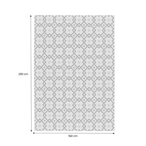 Tappeto da interni/esterni vintage crema beige blu