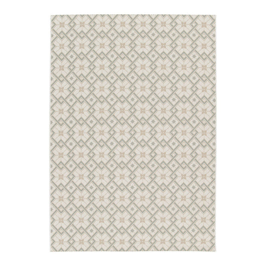 Tappeto vintage per interni/esterni crema beige verde
