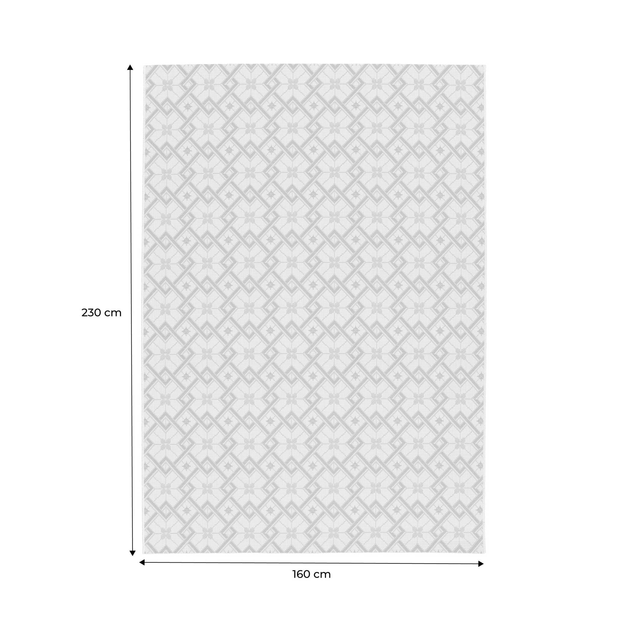 Tappeto vintage per interni/esterni crema beige verde