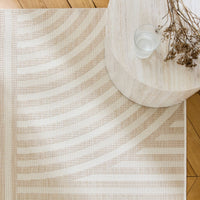 Tappeto per interni/esterni ad archi beige 120x170cm i sweeek