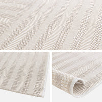 Tappeto per interni/esterni ad archi beige 120x170cm i sweeek