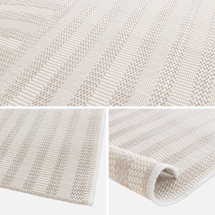 Tappeto per interni/esterni ad archi beige 120x170cm i sweeek