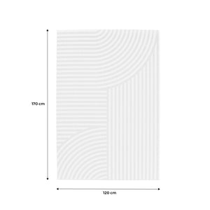 Tappeto per interni/esterni ad archi beige 120x170cm i sweeek