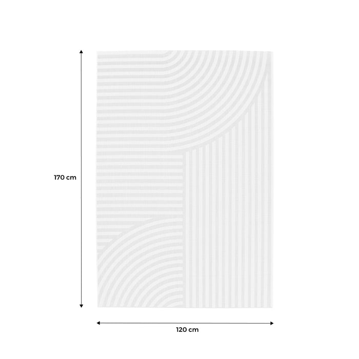 Tappeto per interni/esterni ad archi beige 120x170cm i sweeek