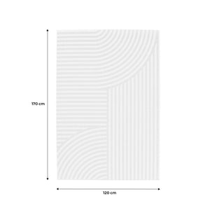 Tappeto per interni/esterni ad archi beige 120x170cm i sweeek