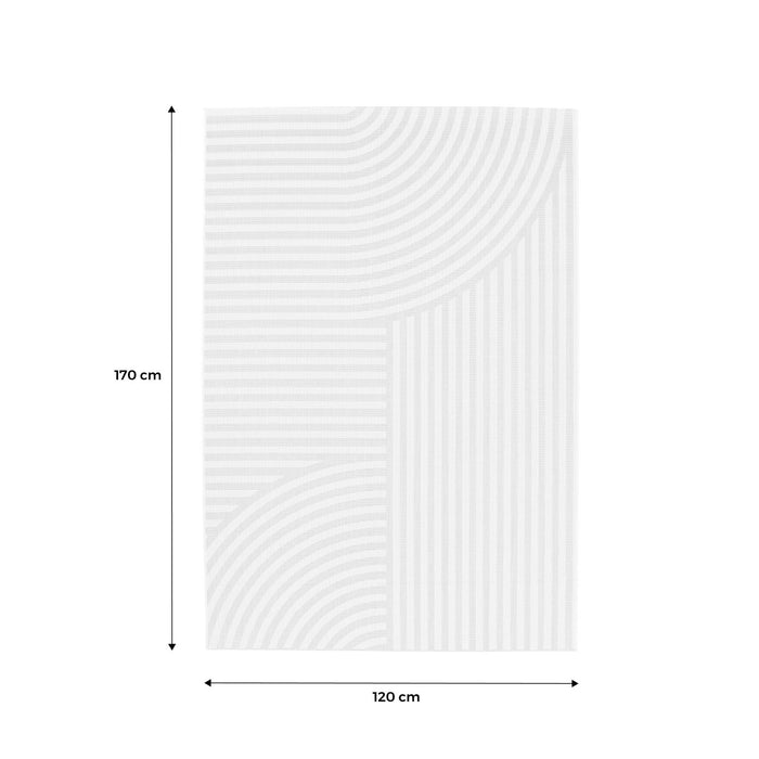 Tappeto per interni/esterni ad archi beige 120x170cm i sweeek