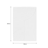 Tappeto per interni/esterni, motivo ad arco beige, poliestere