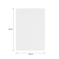 Tappeto per interni/esterni, motivo ad arco beige, poliestere