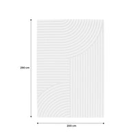 Tappeto per interni/esterni, motivo ad arco beige, poliestere