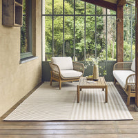 Tappeto per interni/esterni ad archi beige 120x170cm i sweeek