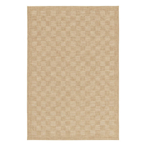 Tappeto effetto juta per interni/esterni con motivo a scacchiera