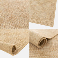 Tappeto effetto juta per interni/esterni con motivo a scacchiera