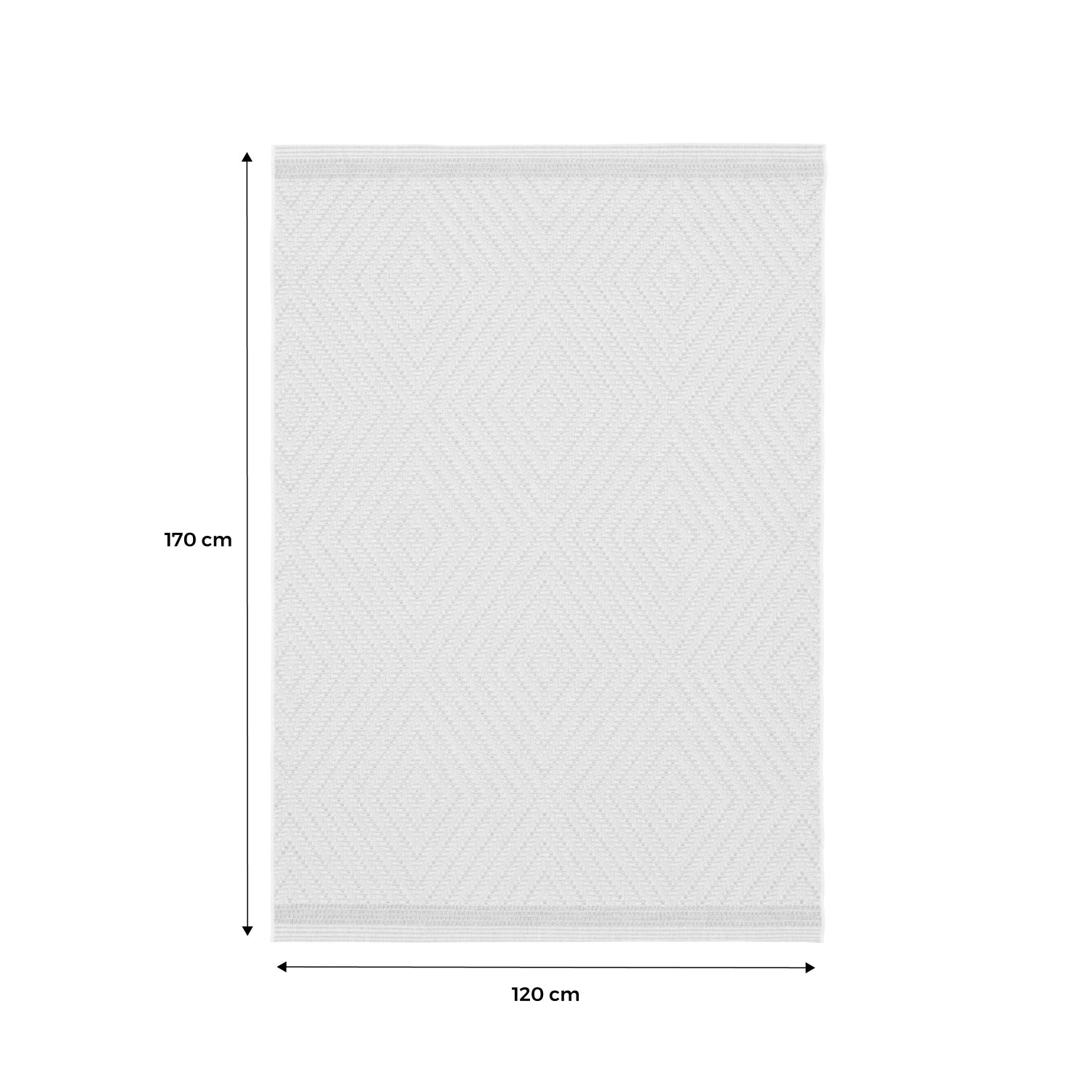Tappeto per interni/esterni effetto juta colore naturale