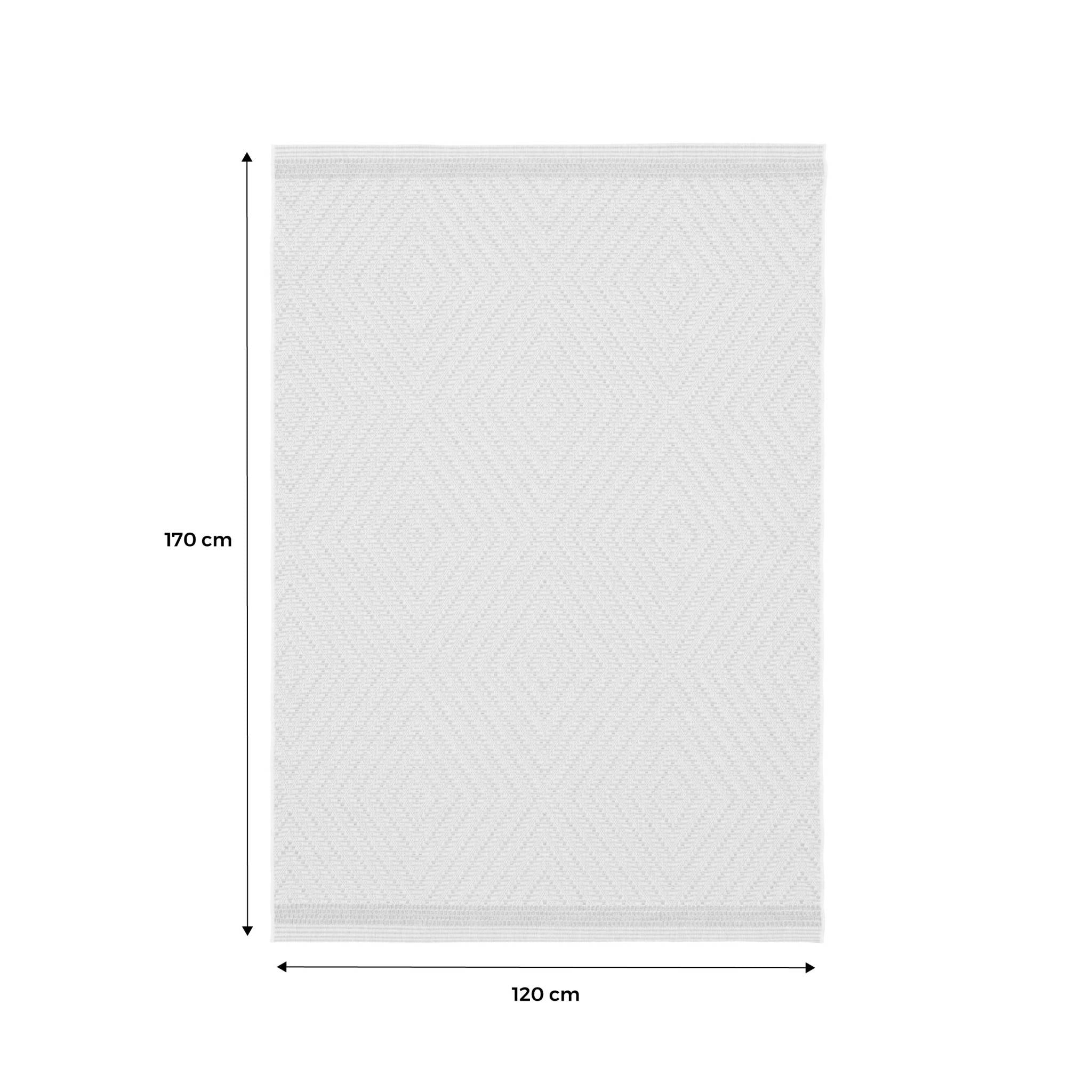 Tappeto per interni/esterni effetto juta colore naturale