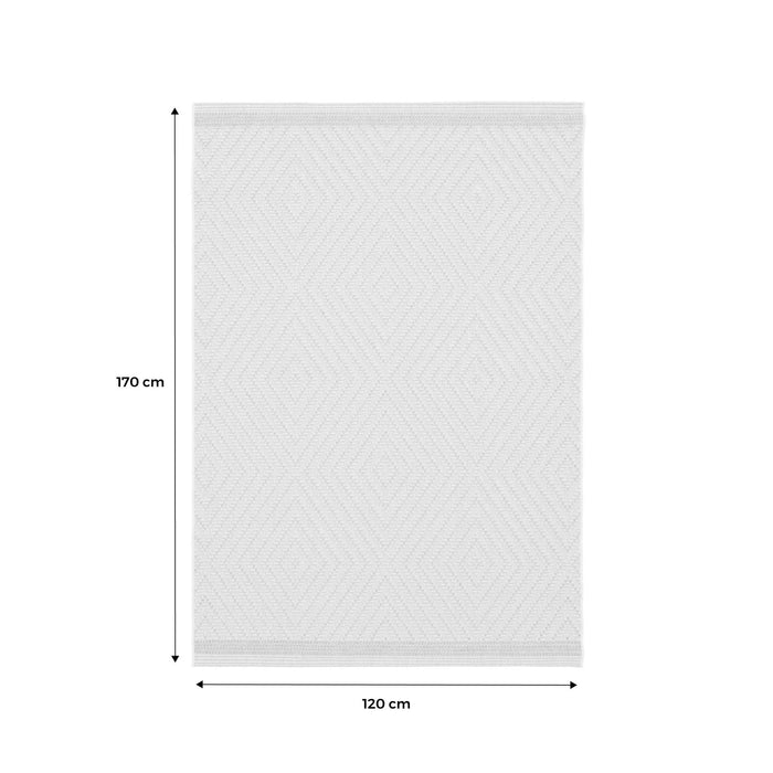 Tappeto per interni/esterni effetto juta colore naturale