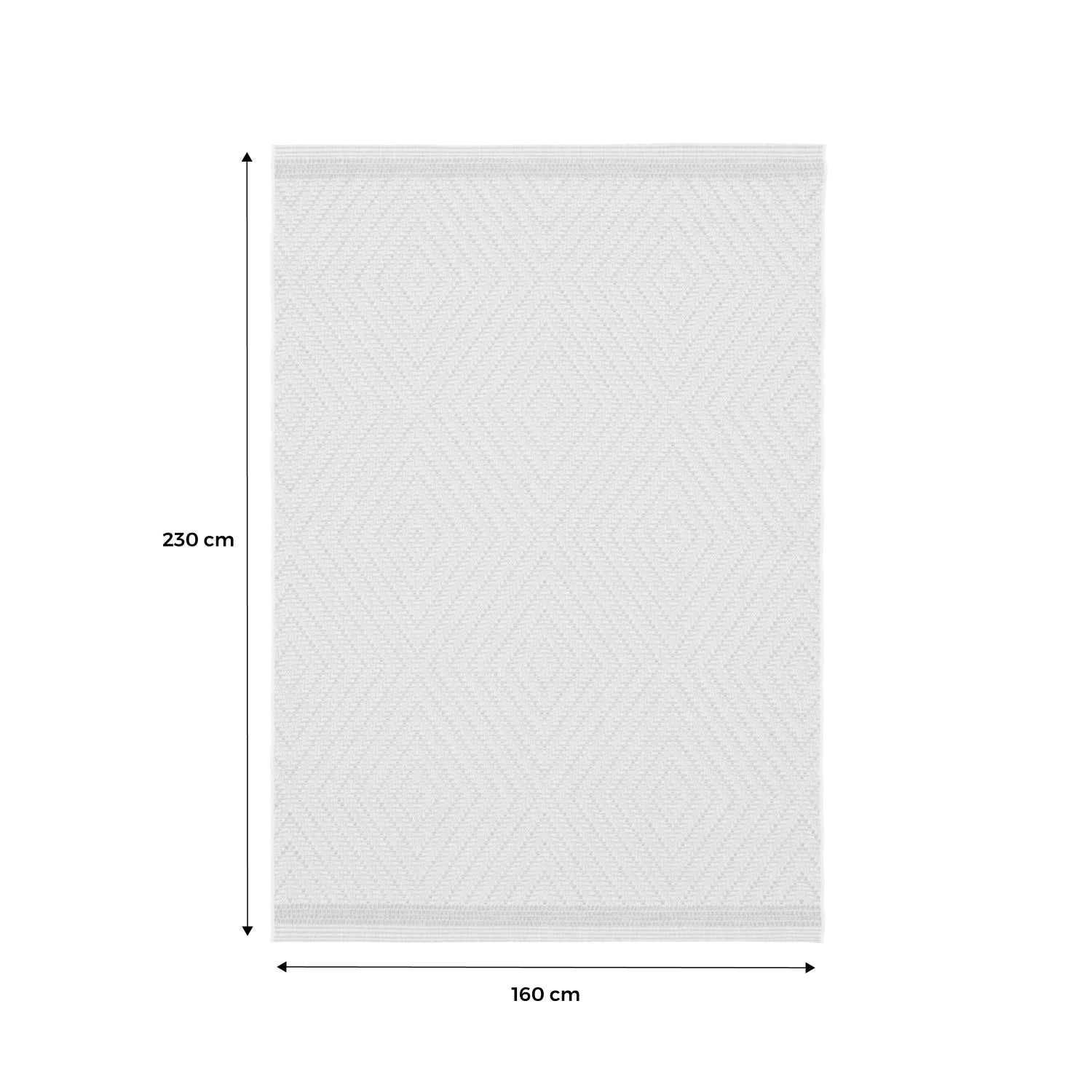Tappeto per interni/esterni effetto juta colore naturale