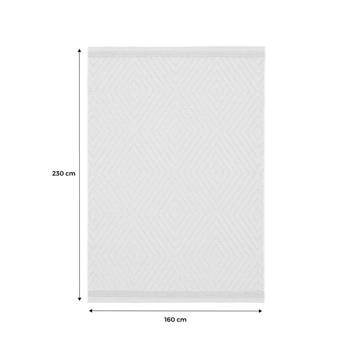 Tappeto per interni/esterni effetto juta colore naturale