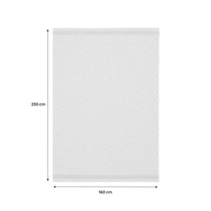 Tappeto per interni/esterni effetto juta colore naturale