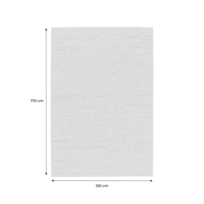 Moquette interna/esterna ad effetto juta chiaro con accenti colorati