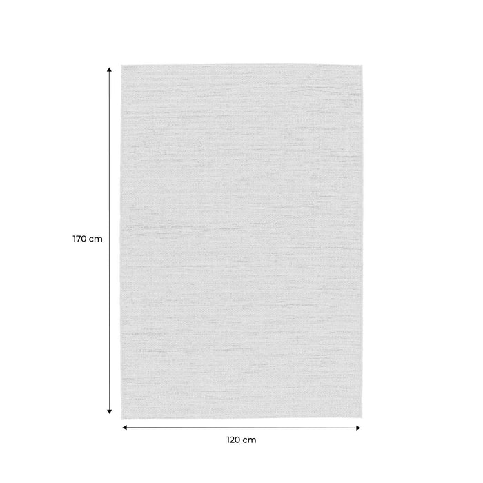 Moquette interna/esterna ad effetto juta chiaro con accenti colorati