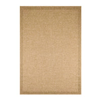 Tappeto interno/esterno effetto tela di iuta beige