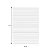 Tappeto interno/esterno vintage motivo lineare crema beige grigio