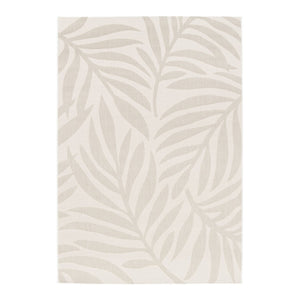 Tappeto interno/esterno motivo vegetale crema, beige