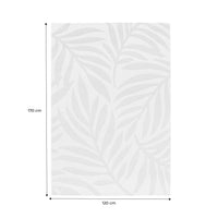 Tappeto interno/esterno motivo vegetale crema, beige