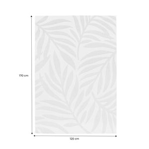 Tappeto interno/esterno motivo vegetale crema, beige