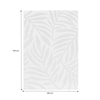 Tappeto interno/esterno motivo vegetale crema, beige