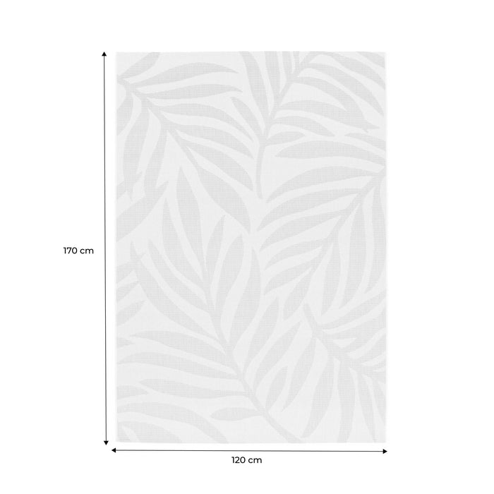 Tappeto interno/esterno motivo vegetale crema, beige